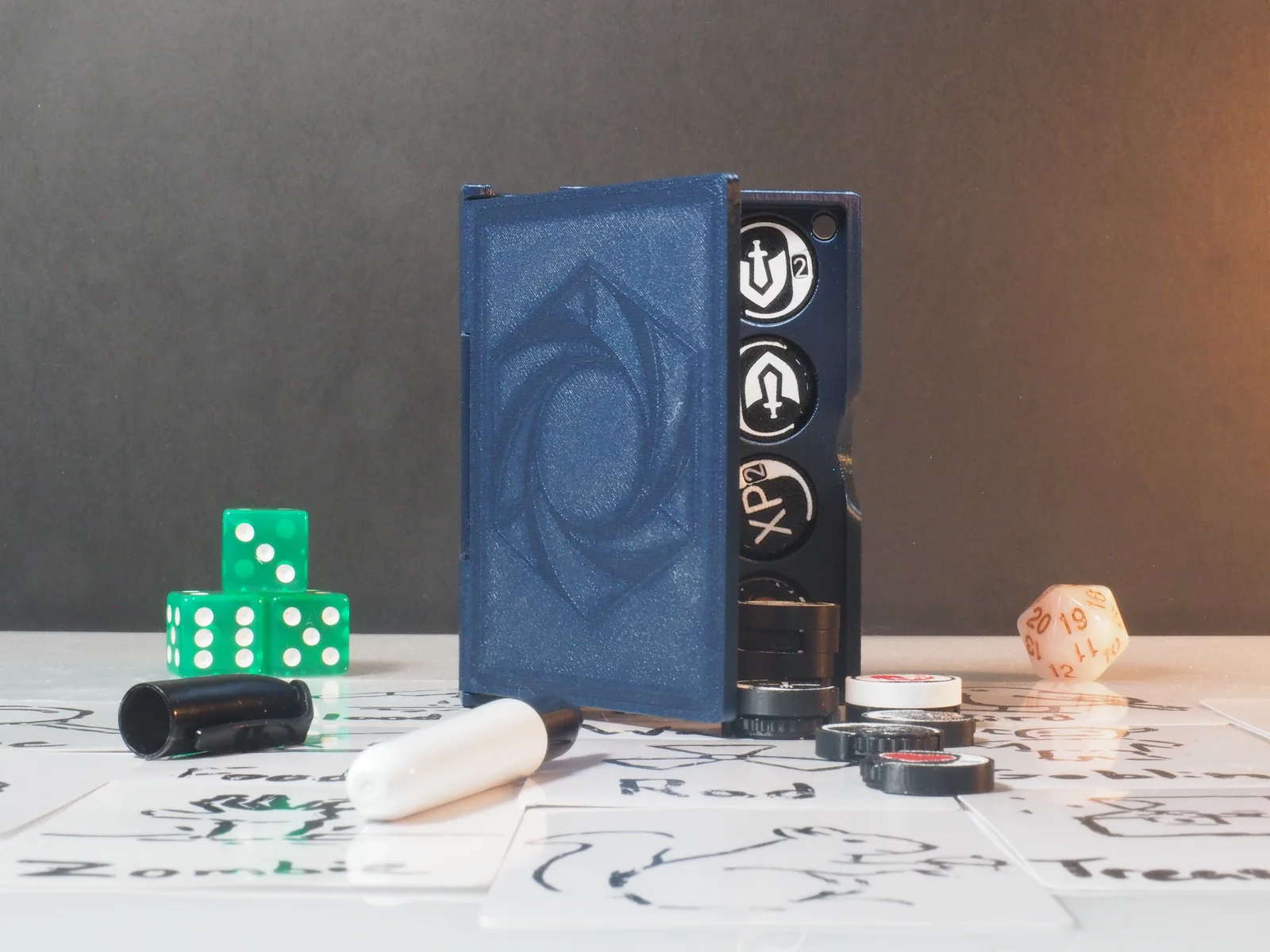 Passport tabletop gaming accessory